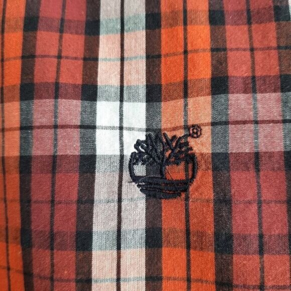 TIMBERLAND Earthkeepers Regular Fit Button Down Casual Plaid Shirt Mens Sz XL - Picture 4 of 14